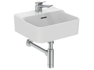 CONCA - T3695 - Rectangular wall-mounted ceramic handrinse basin _ Ideal Standard